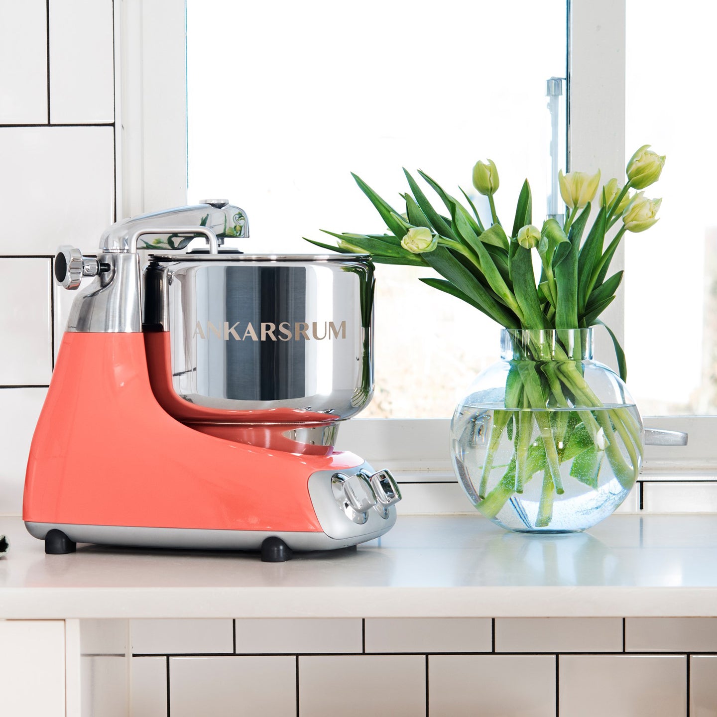 Ankarsrum Adds Coral Crush Color to Stand Mixer Lineup