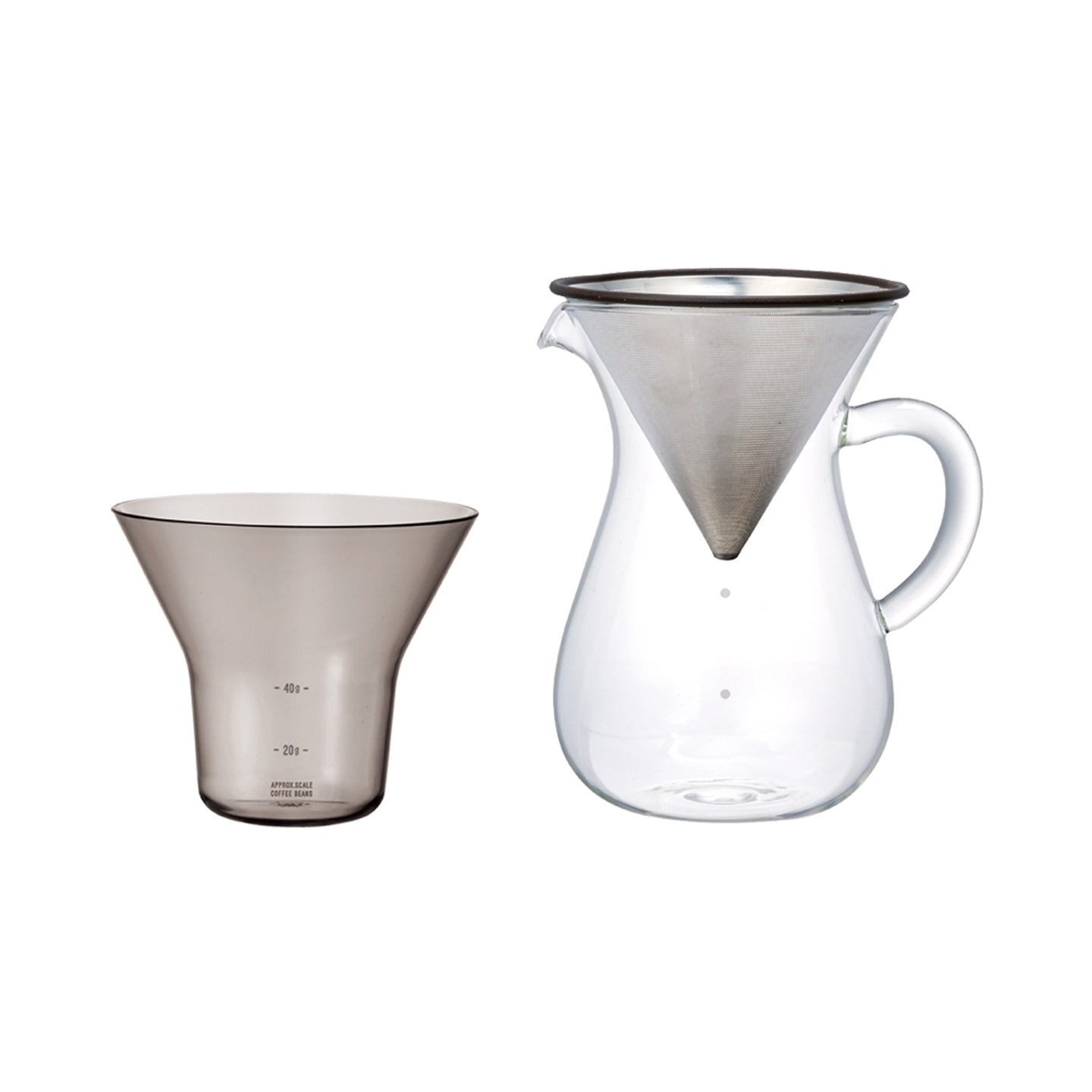 Coffee Dripper & Pot: KINTO Faro Pot Set - 430ml/14.6 fl. oz