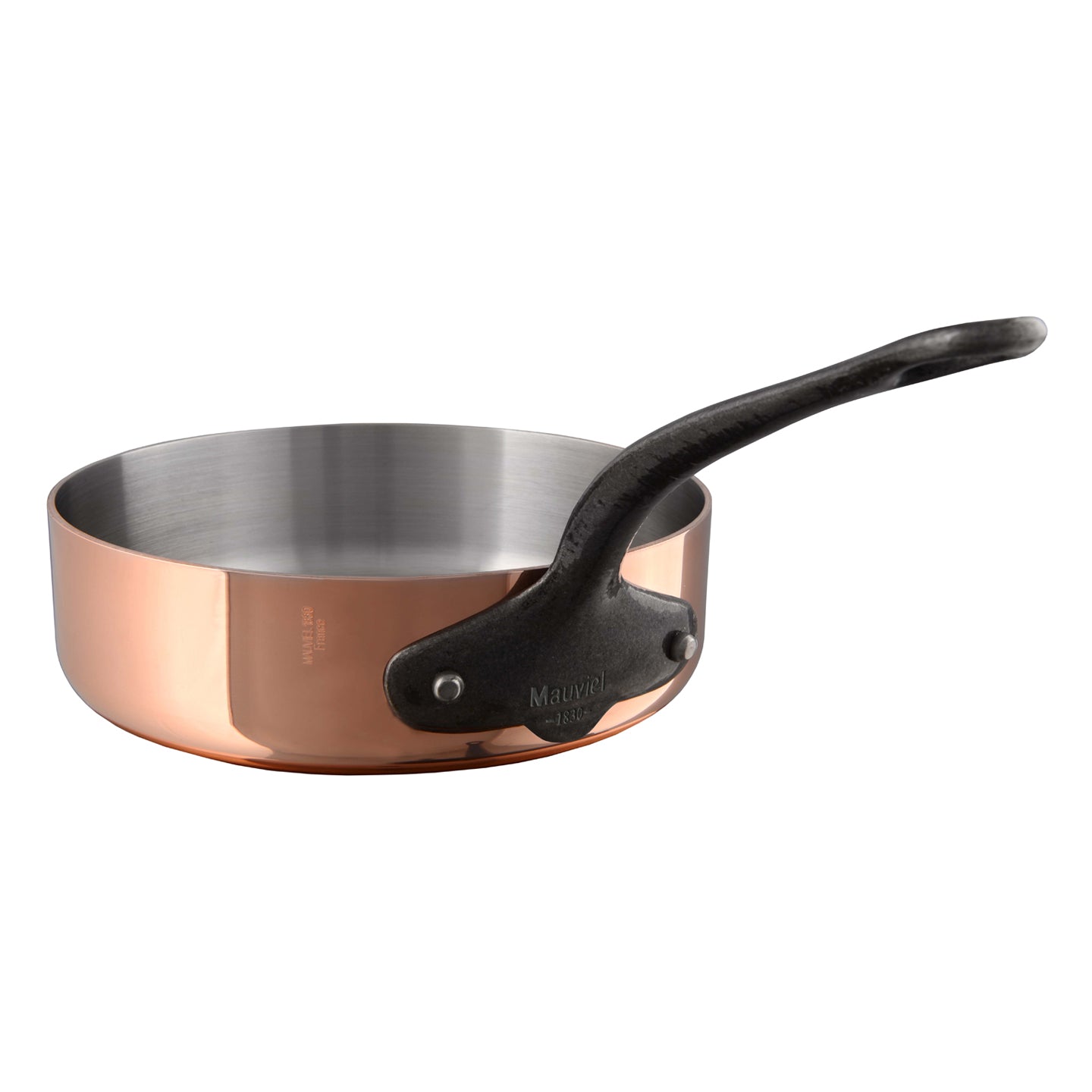 Mauviel M'COOK CI Rondeau/Braiser Pan With Lid, Cast Iron Handle, 3.2-, Mauviel USA