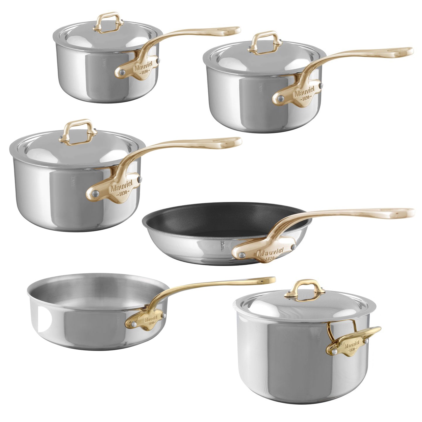 Mauviel M'URBAN 3 12-Piece Cookware Set With Cast Stainless Steel