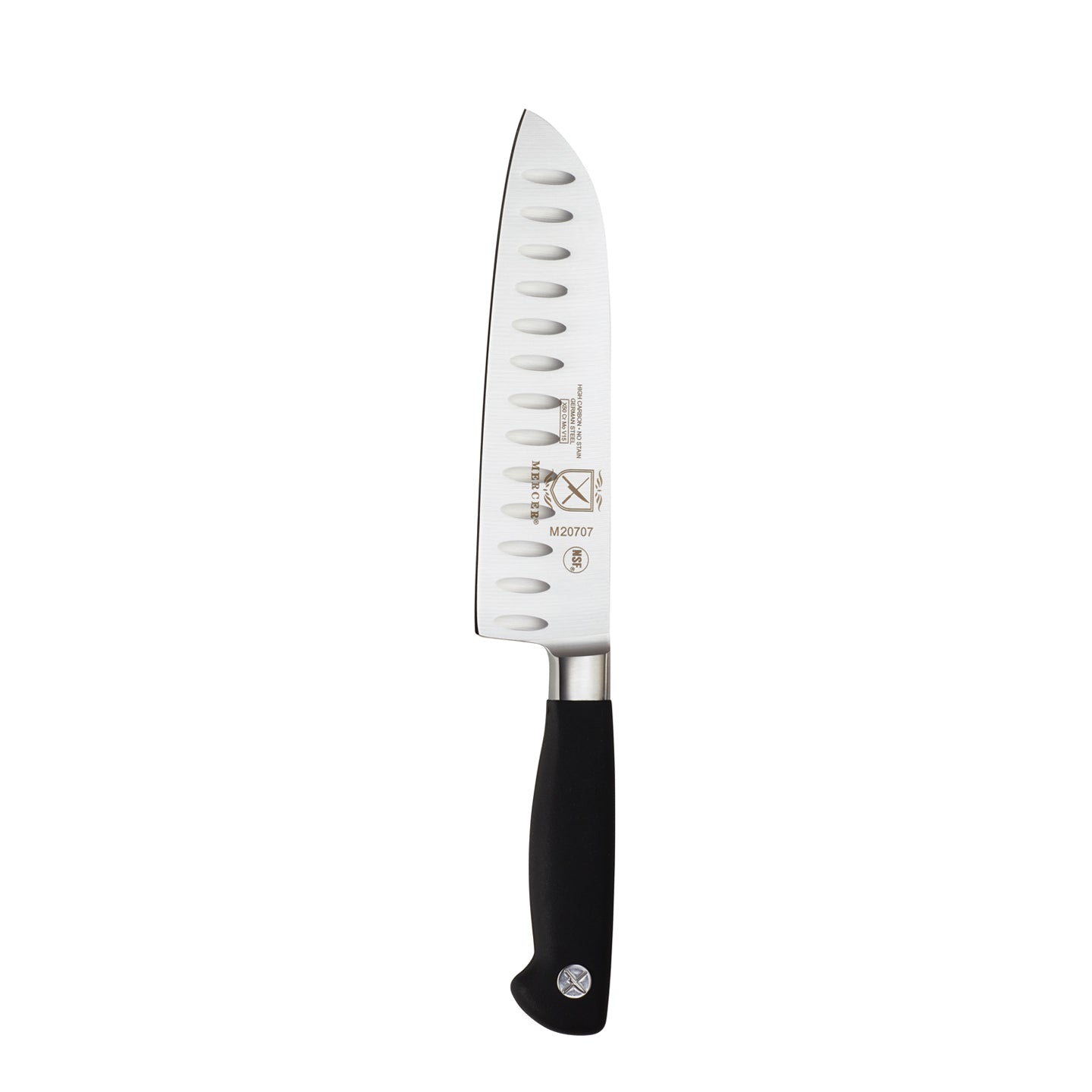 Mercer Culinary M20707 Genesis 7-Inch Santoku Knife,Black