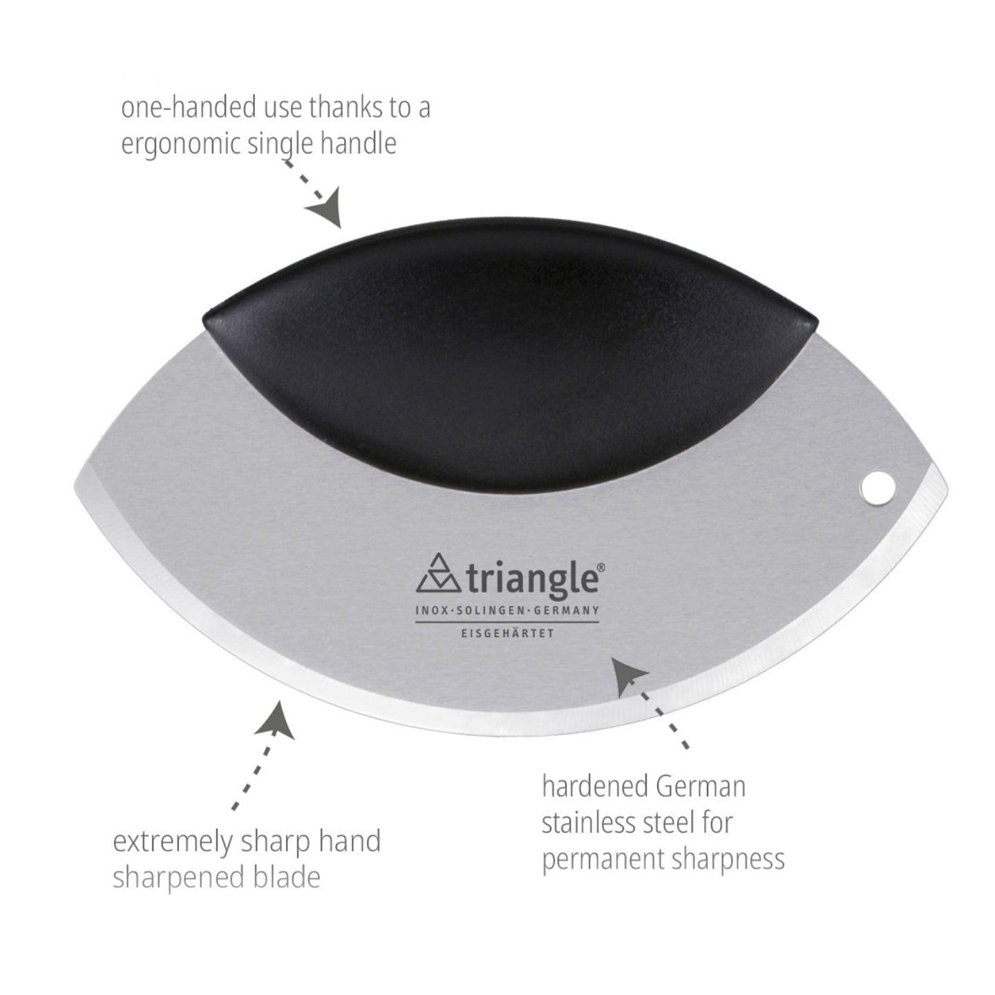 Triangle herb chopper double 14cm, 42.212.14.02