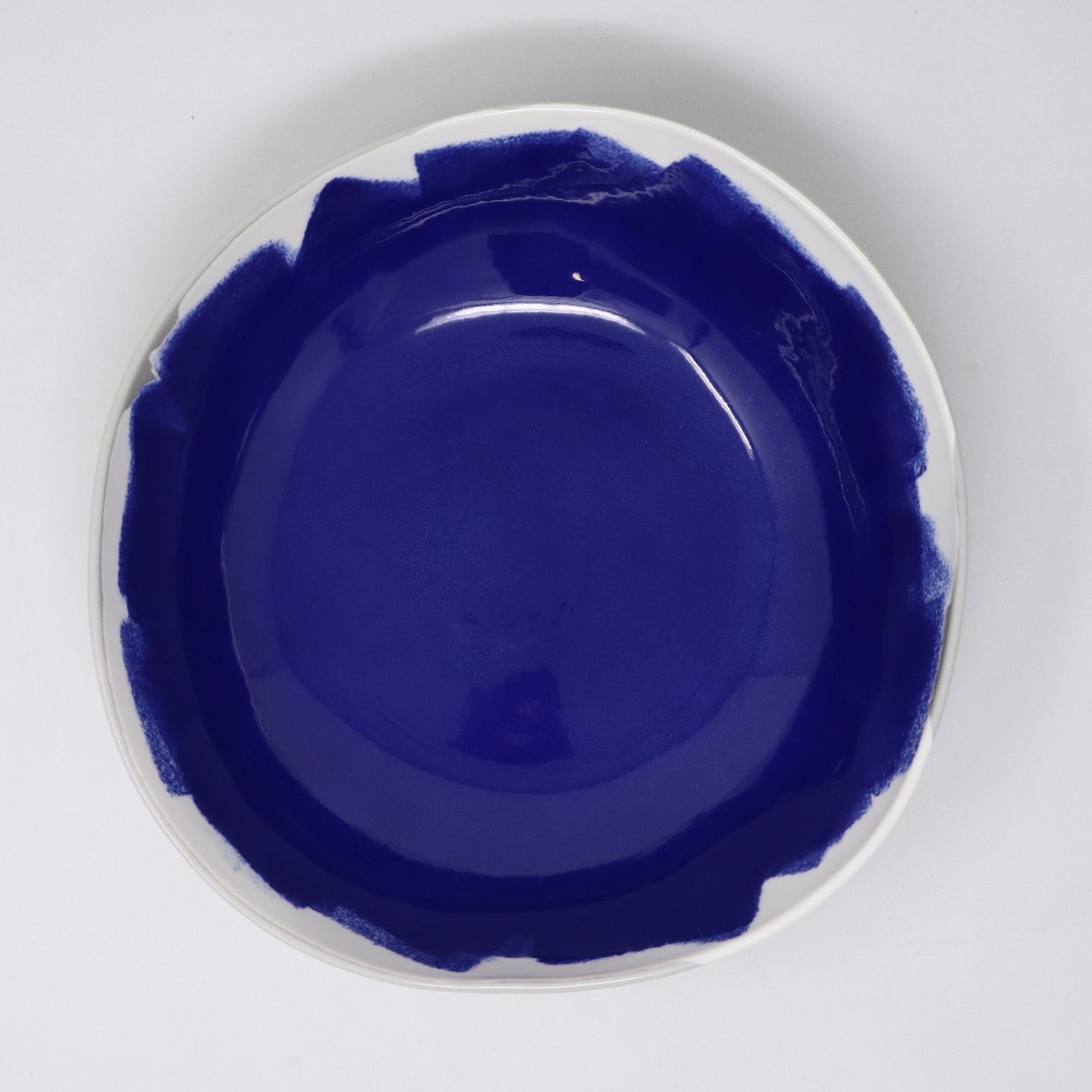 Bertozzi Brushed Bowl / Porcelain / 25cm / Dark Blue *