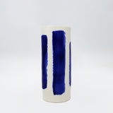 Bertozzi Brushed Vase / Porcelain / 20cm / Blue *