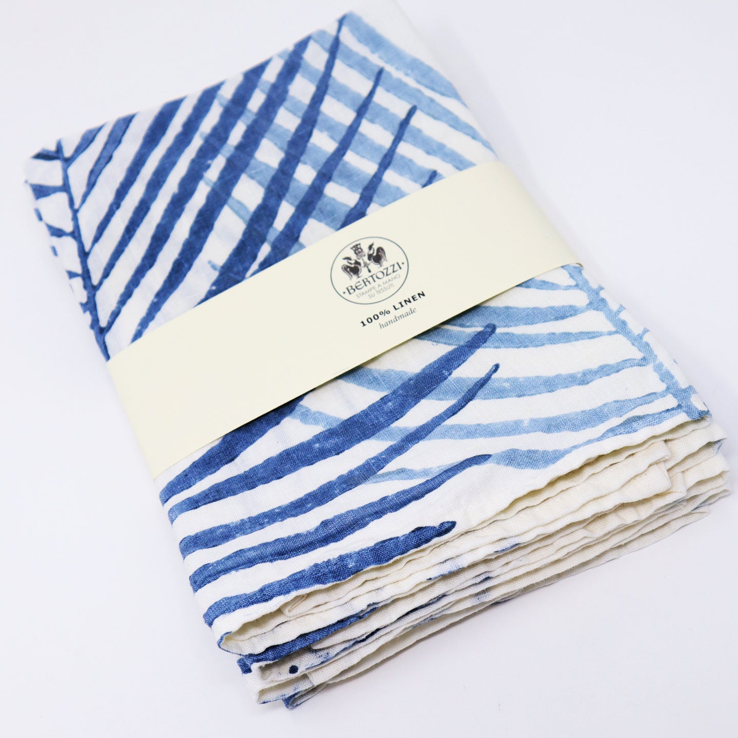 Bertozzi Linen Napkin 45x45cm / Pack of 4 / Palm/Natural Base *