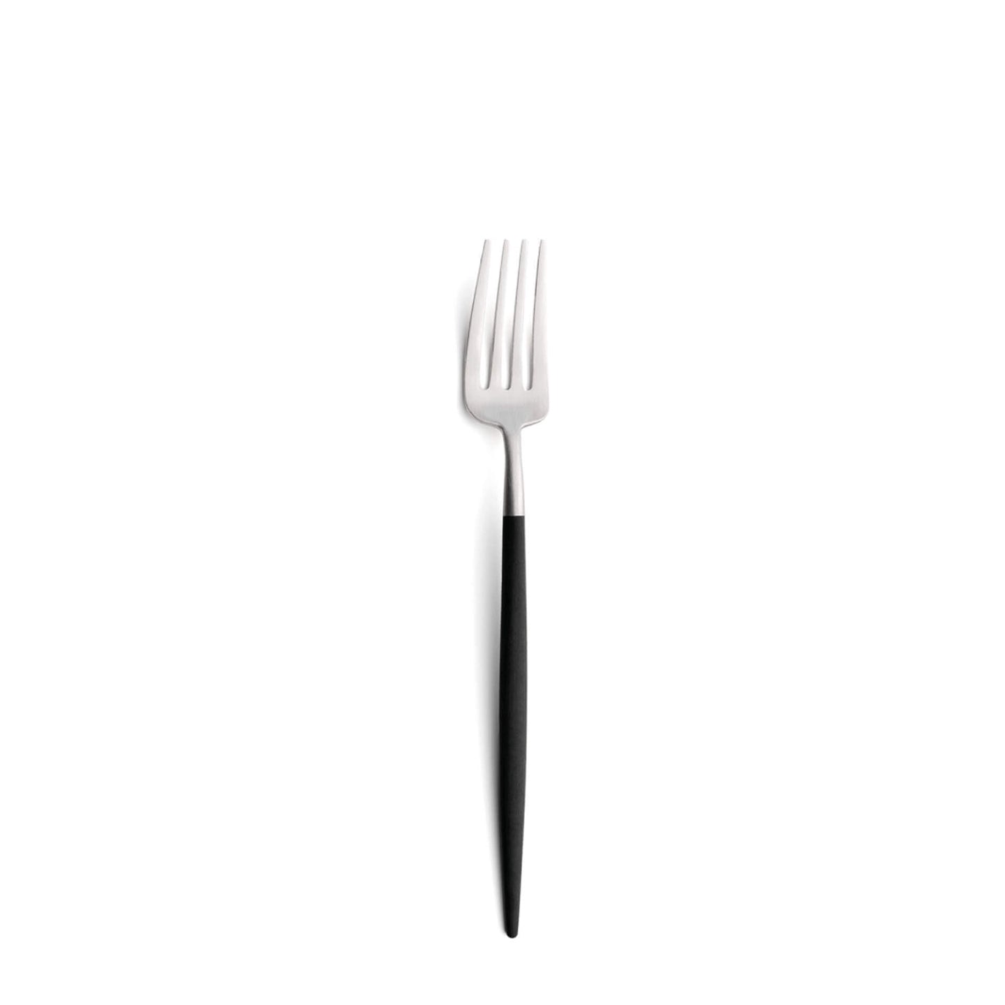 Cutipol Goa Dessert Fork / Black and Stainless Steel