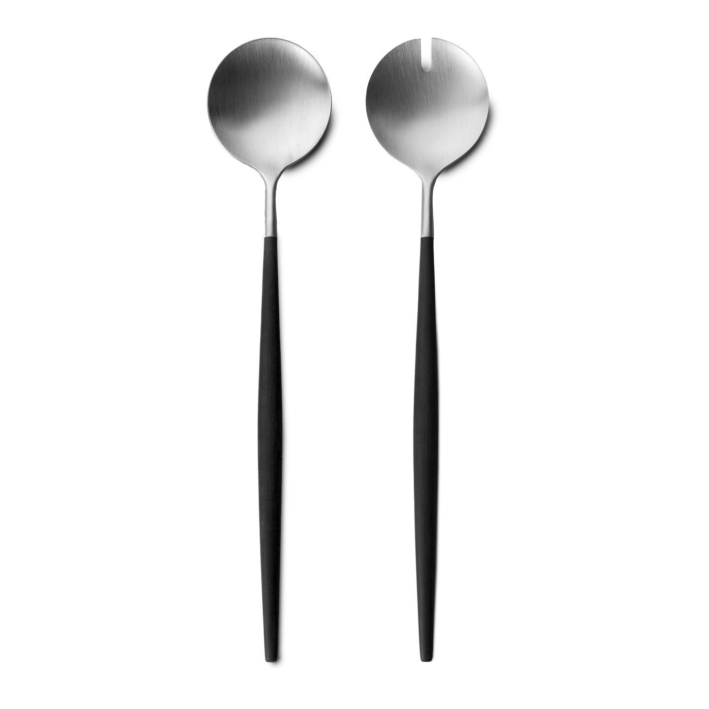 Cutipol Goa Salad Servers / Gift Bag / Black & Stainless Steel