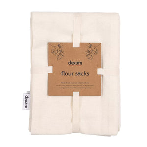 Dexam Flour Sack Towels / Set of 3 / Natural