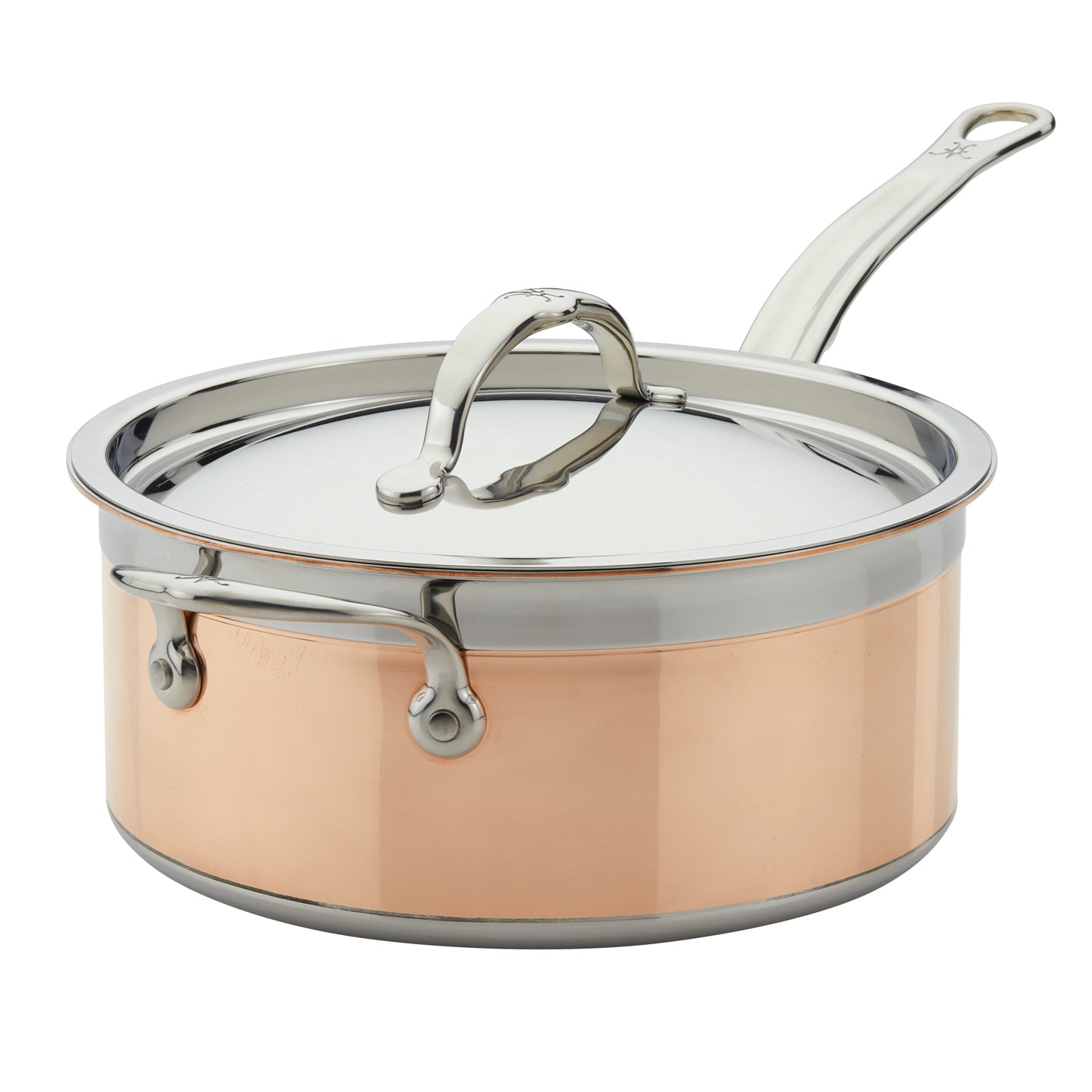 Hestan CopperBond Induction Copper Saucepan with Lid