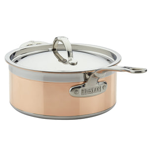 Hestan CopperBond Induction Copper Saucepan with Lid