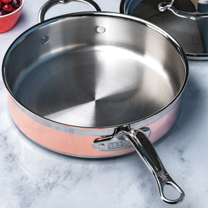 Hestan CopperBond Induction Copper Saute Pan with Lid