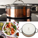 Hestan CopperBond Induction Copper Soup Pot with Lid