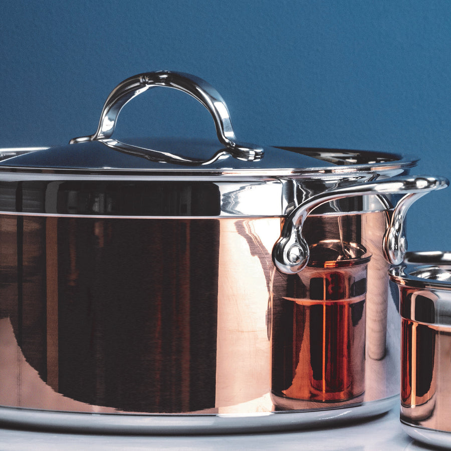 Hestan CopperBond Induction Copper Stockpot with Lid