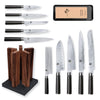 Kai Shun Classic 10 Knife, Whetstone and Block Set / Walnut Block