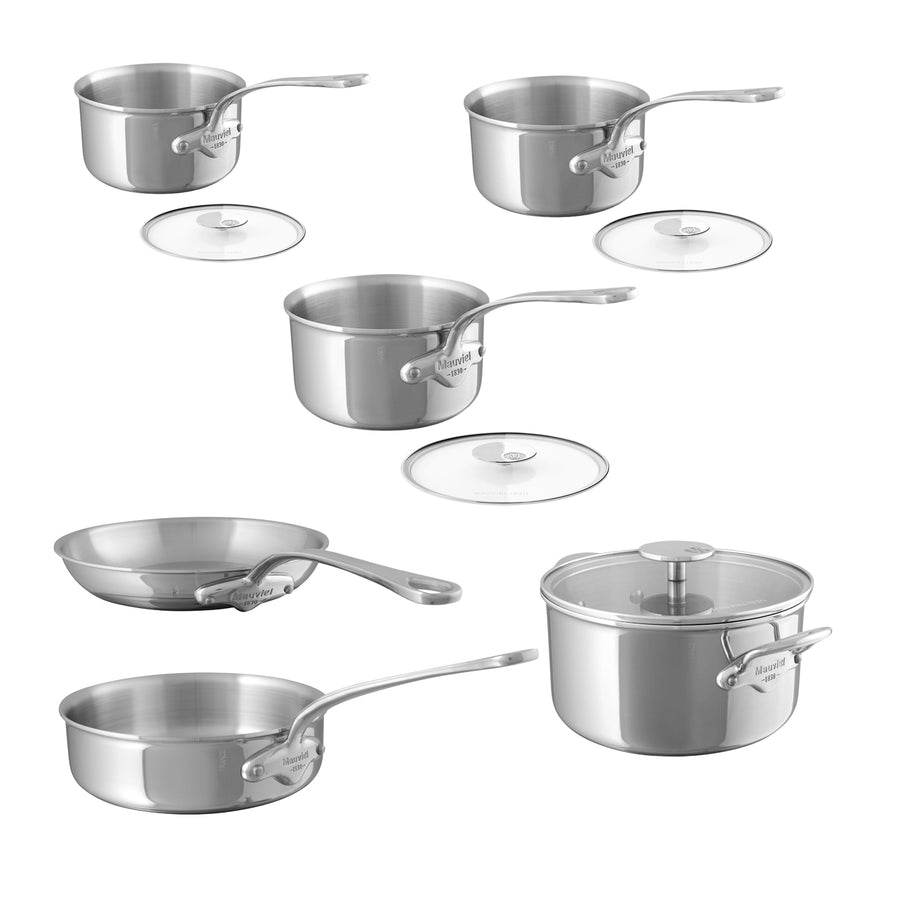 Mauviel M'Urban4 6 Piece Cookware Set with Glass Lids