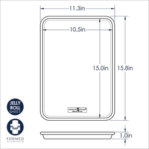 Nordic Ware Naturals Jelly Roll Baking Sheet Pan / 38x27cm