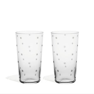 Richard Brendon Star Cut Highball Glass / Set of 2 **