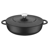 Tramontina Enamelled Cast Iron Saute Casserole / Black / 28cm (Ex-Display)