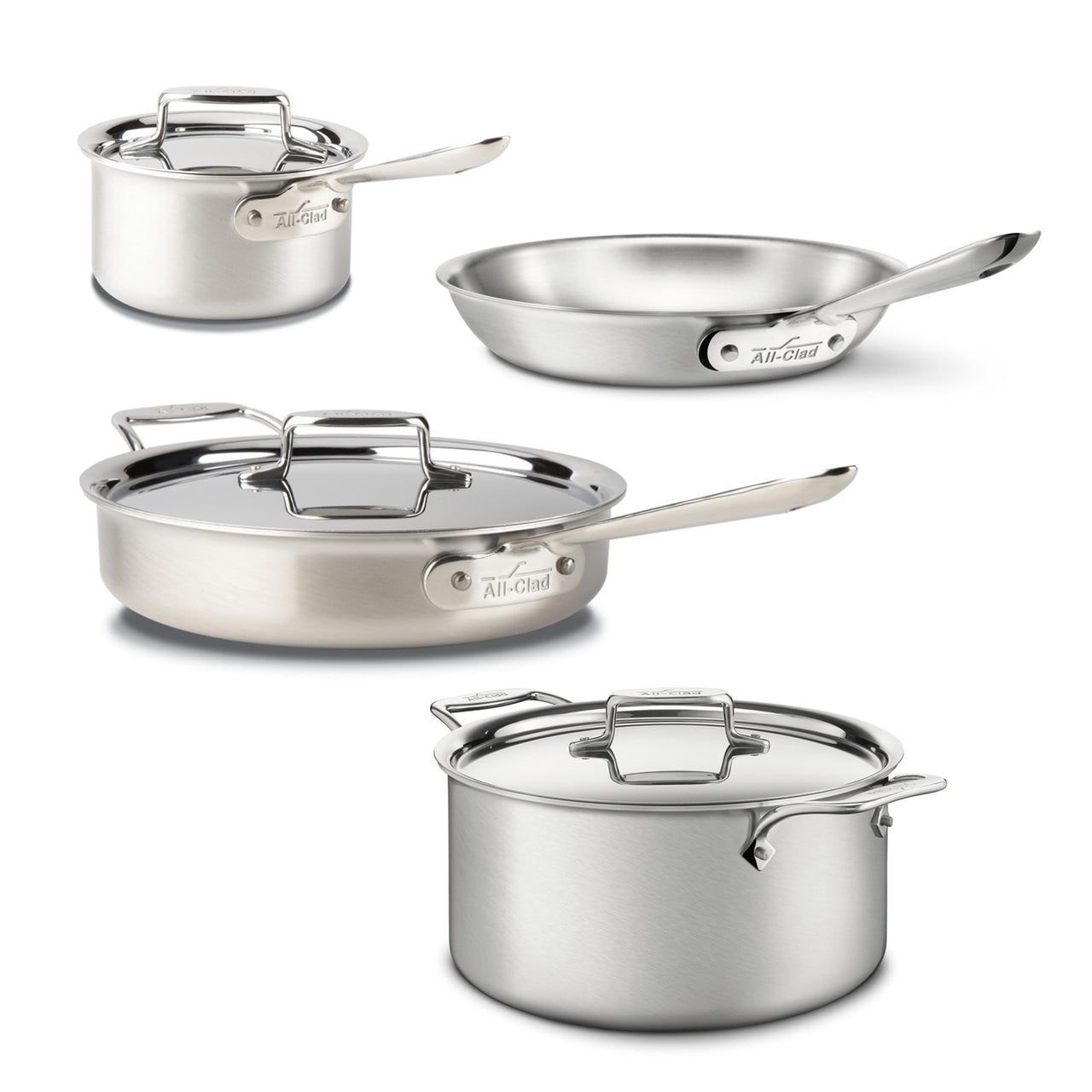  All-Clad D5 5-Ply Stainless Steel Cookware Set 5 Piece