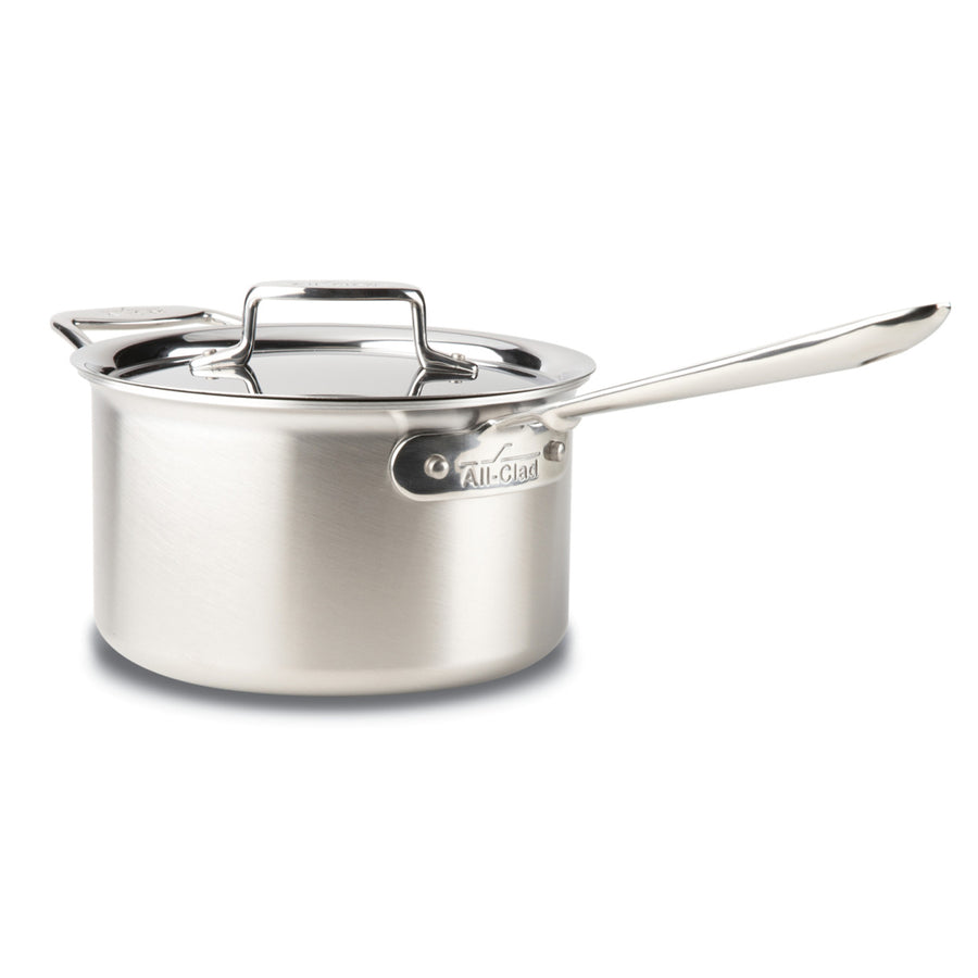 Copper Core 5-ply Bonded Cookware, Sauce Pan with lid, 2 quart