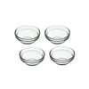 Basics Glass Pinch Bowl Pack of 4