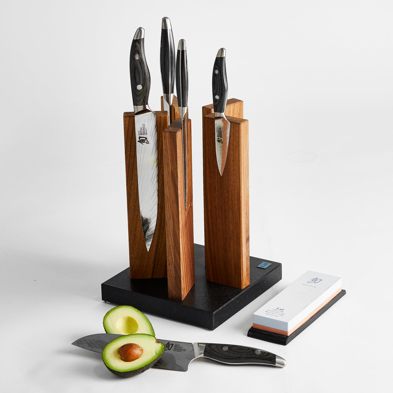 Shun Kazahana Knife Block, Set of 5