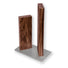 Kai Stonehenge 2 Pillar Walnut Knife Block with Stainless Steel Base (Ex-Display)