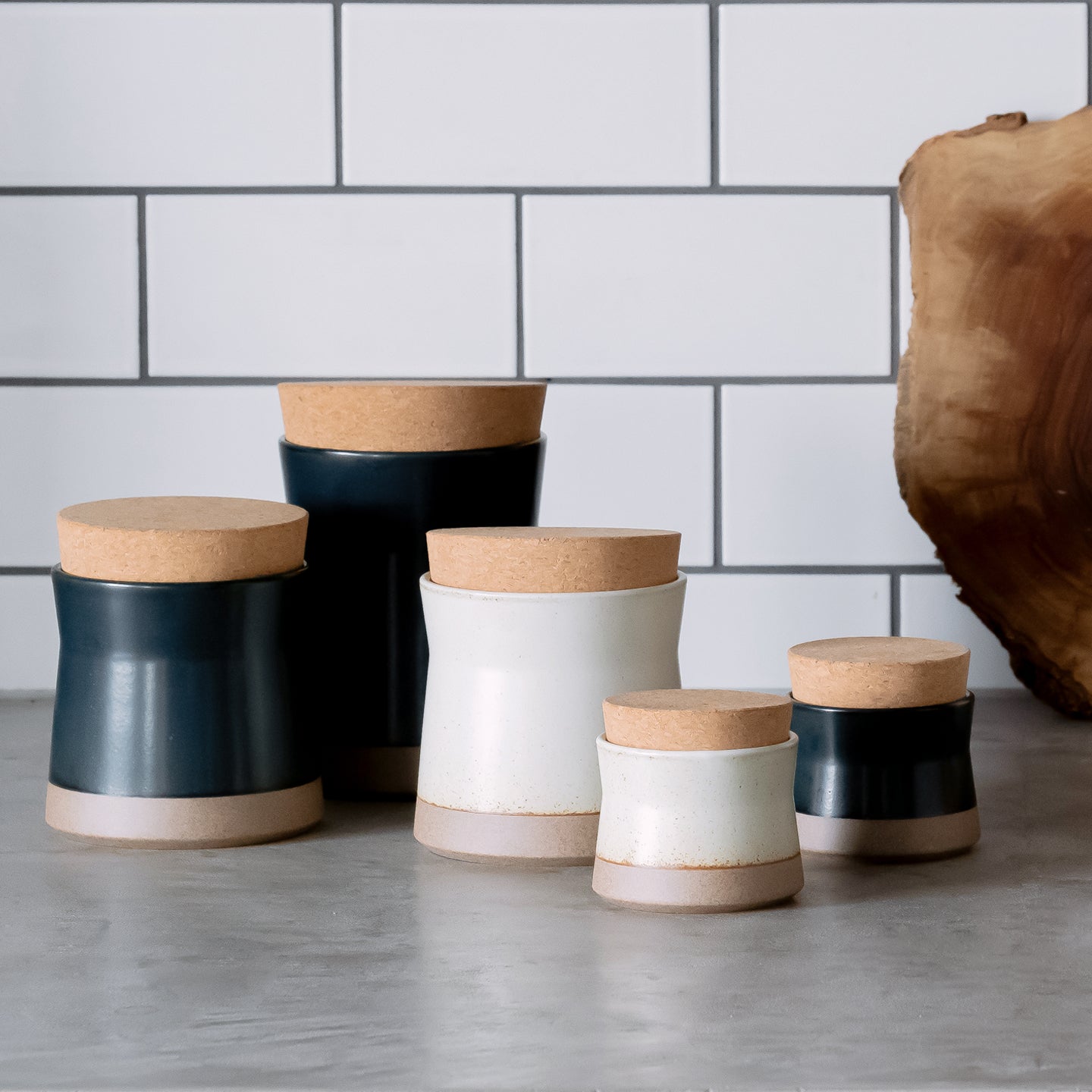 Kinto Ceramic Lab Canister / White | Borough Kitchen