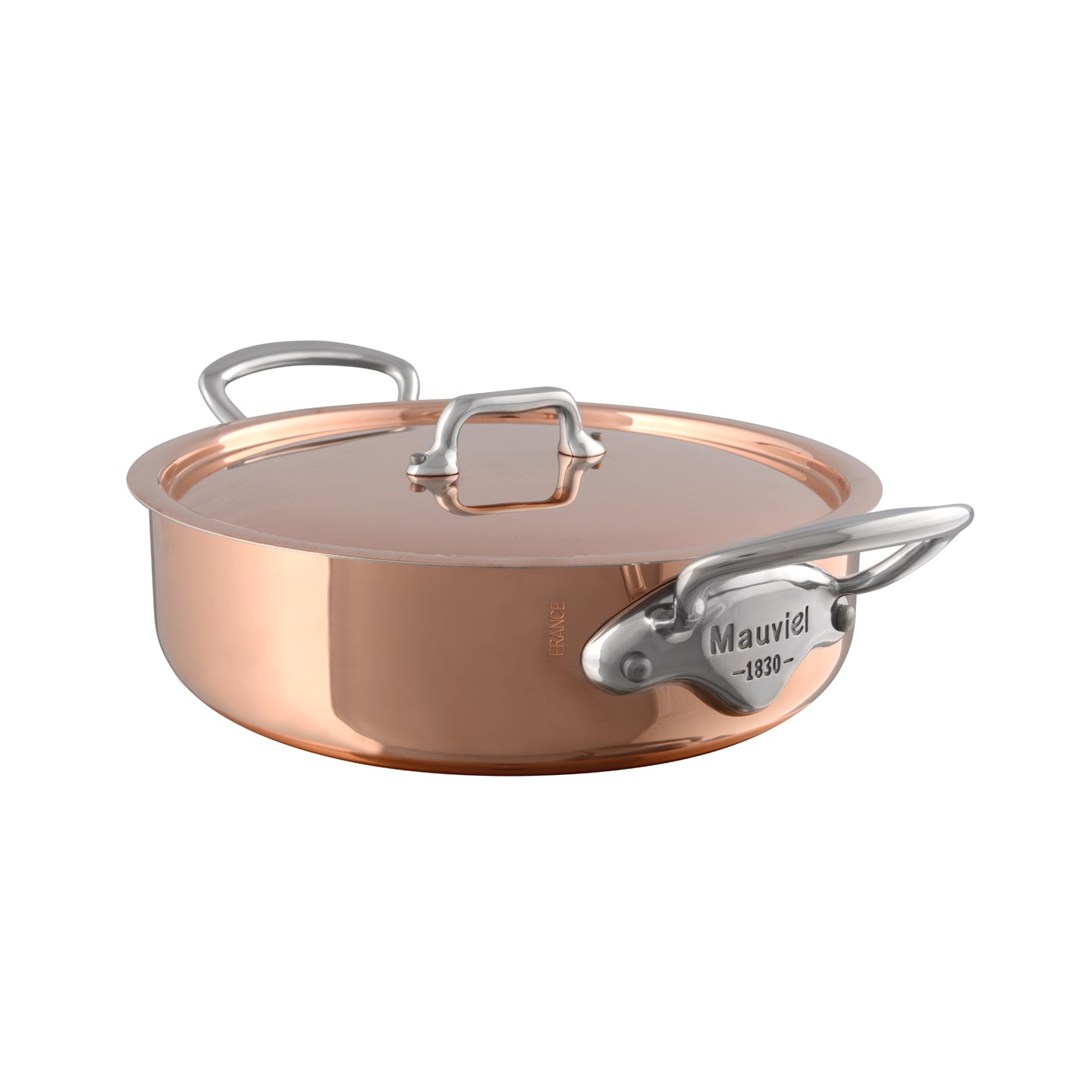 Mauviel M'150S Saute Casserole with Copper Lid