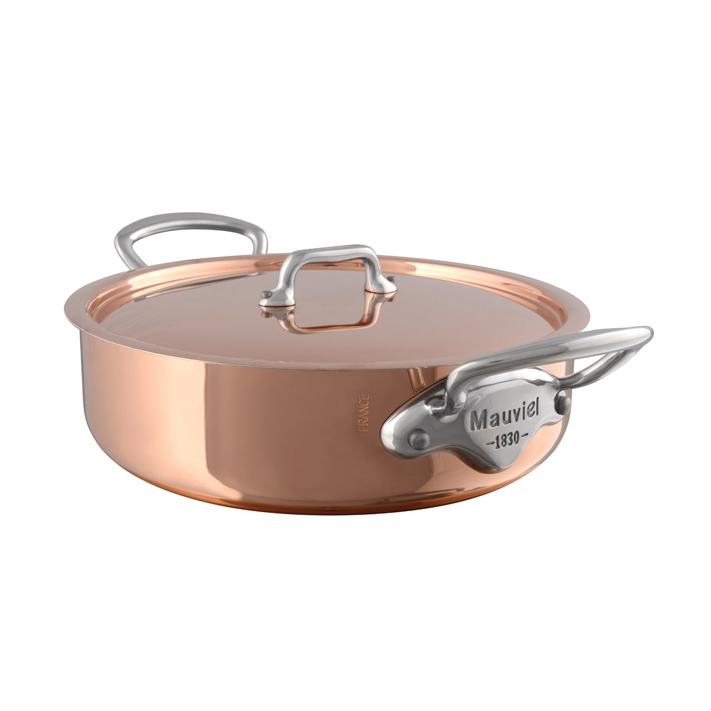 Mauviel M'150S Saute Casserole with Copper Lid