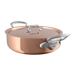 Mauviel M'150S Saute Casserole with Copper Lid