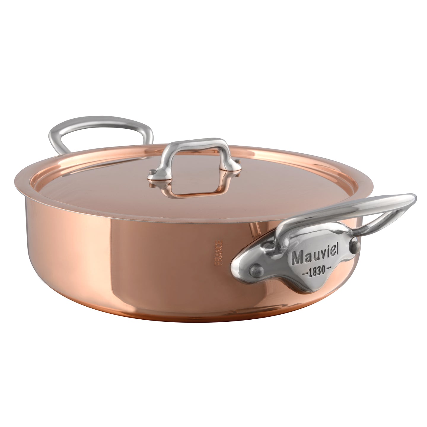 Mauviel M'150S Saute Casserole with Copper Lid