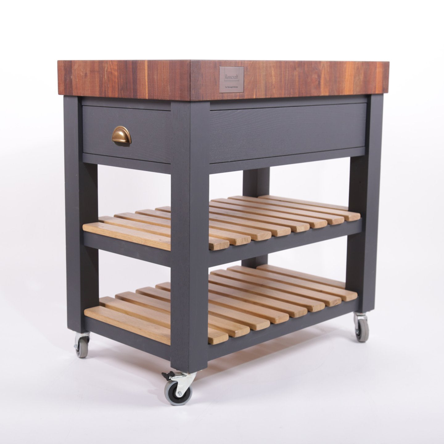 Rencraft Butchers Block / Walnut / Dark Grey