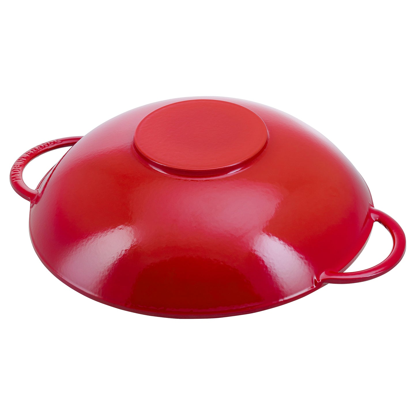 Staub Cast Iron Wok / Cherry / 37cm | Borough Kitchen